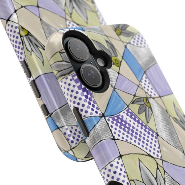 Wave Tiles | Floral Magnetic Tough Case for iPhone - Image 3