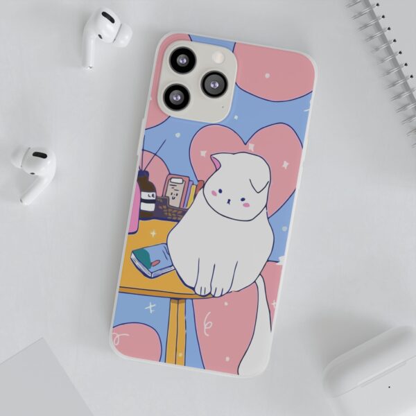 White Cat Flexi Cases For Samsung and iPhone - Image 145