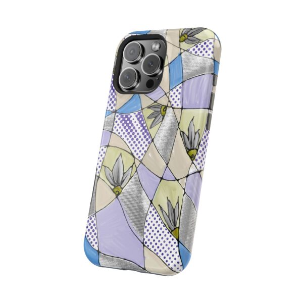 Wave Tiles | Floral Magnetic Tough Case for iPhone - Image 122