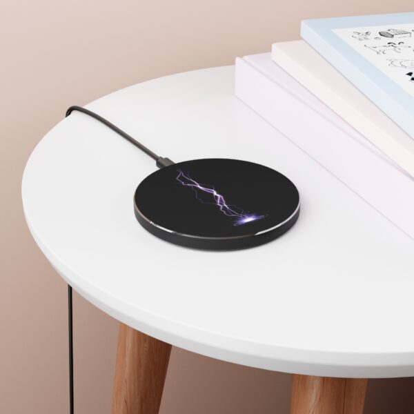 Lightning Strike | Fast Wireless Charger | Tech Accessory - Black - Image 3
