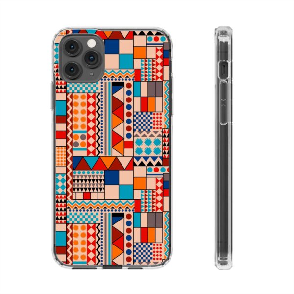 Patchwork Pattern Clear Cases For iPhone and Samsung - Image 40