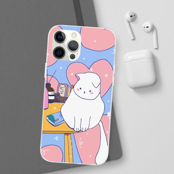White Cat Flexi Cases For Samsung and iPhone - Image 54