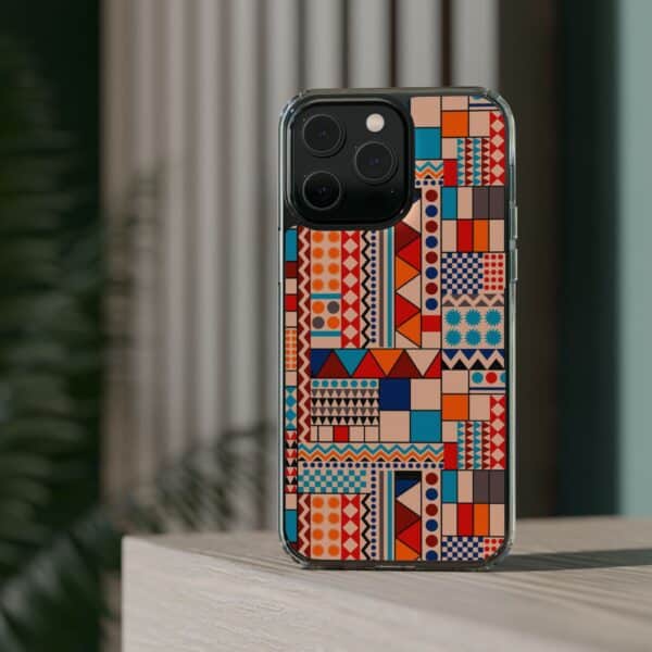 Patchwork Pattern Clear Cases For iPhone and Samsung - Image 66
