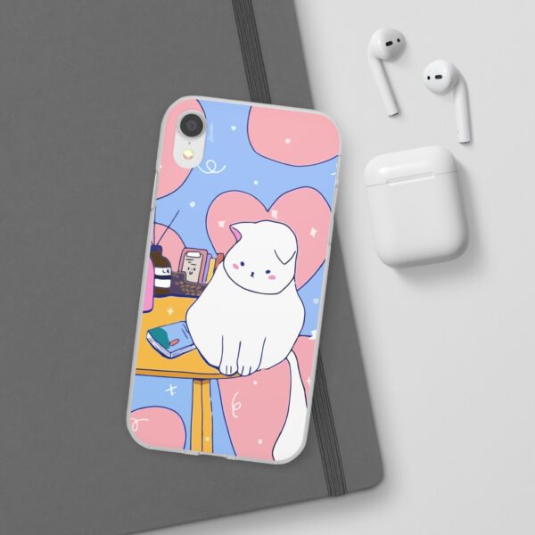 White Cat Flexi Cases For Samsung and iPhone - Image 105