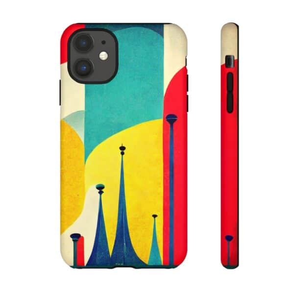 Rainbow Designs Amusement Park On Tough Cases Custom Phone Cases For iPhone Google Pixel and Samsung Series - Image 2