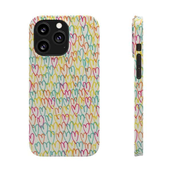 Colorful Hearts On Slim Phone Cases Case-Mate Custom Phone Cases For iPhone and Samsung Series - Image 30