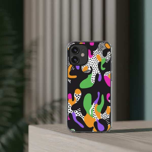 Colorful shapes Clear Cases For Samsung iPhone - Image 27