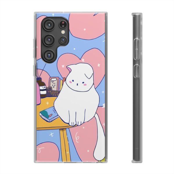 White Cat Flexi Cases For Samsung and iPhone - Image 184