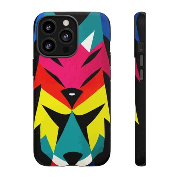 Rainbow Designs Wolf Head On Tough Cases Custom Phone Cases For iPhone Google Pixel and Samsung Series - Image 49