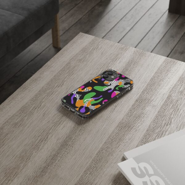 Colorful shapes Clear Cases For Samsung iPhone - Image 26