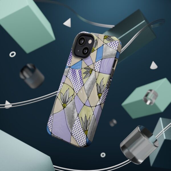 Wave Tiles | Floral Magnetic Tough Case for iPhone - Image 43