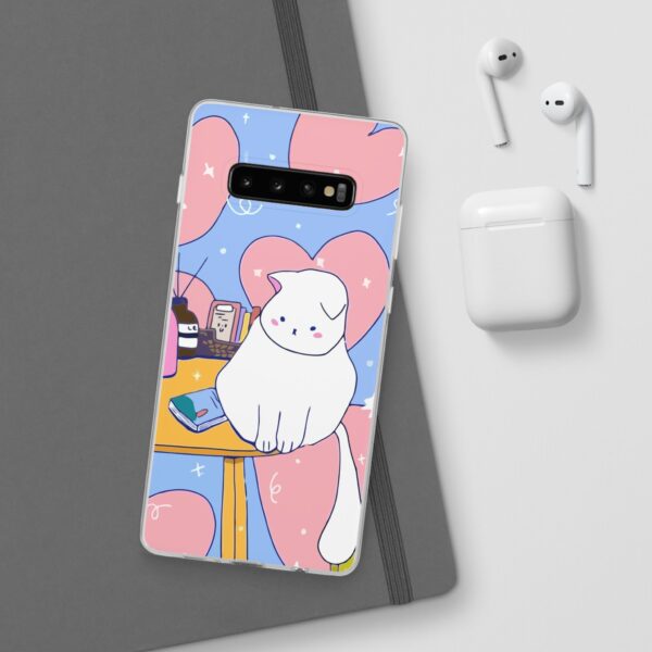 White Cat Flexi Cases For Samsung and iPhone - Image 33