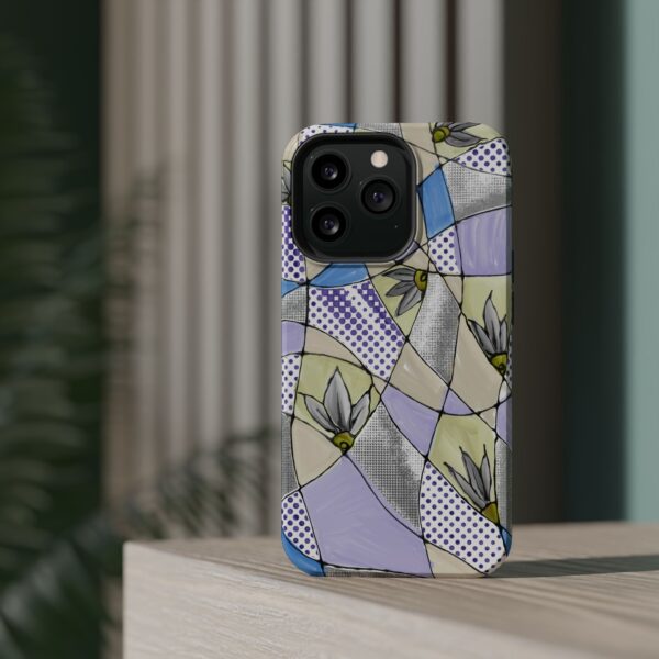Wave Tiles | Floral Magnetic Tough Case for iPhone - Image 56