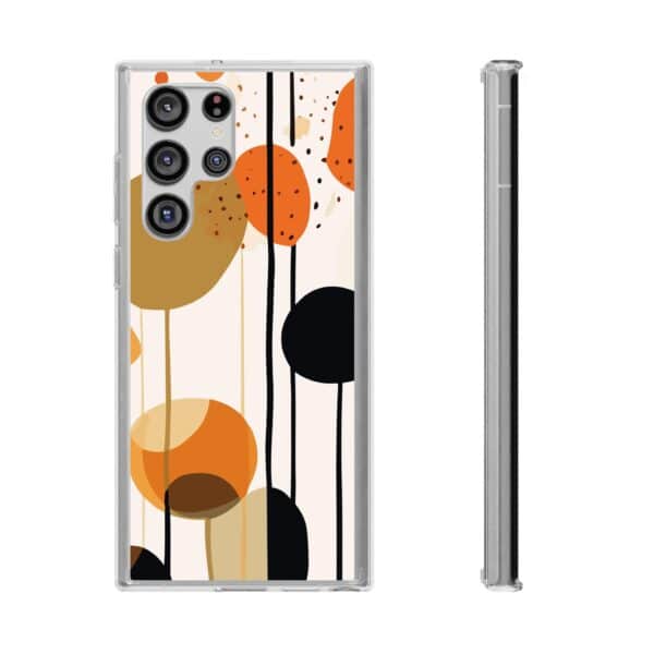 Orange Floral and Polka Dot Clear Cases - Image 49