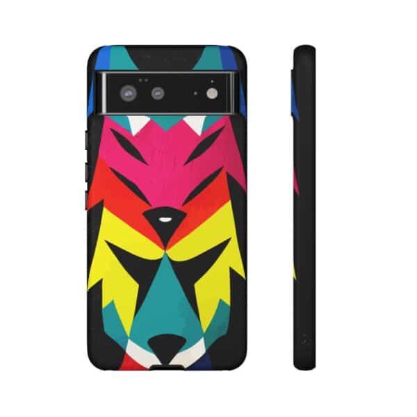 Rainbow Designs Wolf Head On Tough Cases Custom Phone Cases For iPhone Google Pixel and Samsung Series - Image 73