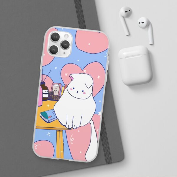 White Cat Flexi Cases For Samsung and iPhone - Image 42