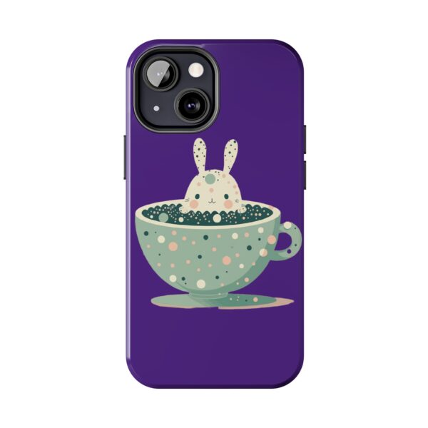 Cute Bunny in a Coffee Cup On Tough Phone Cases, Case-Mate Custom Phone Case For iPhone Series - Image 45