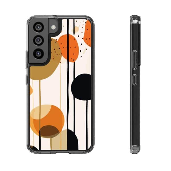 Orange Floral and Polka Dot Clear Cases - Image 43
