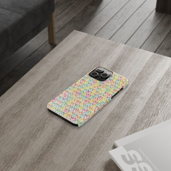 Colorful Hearts On Slim Phone Cases Case-Mate Custom Phone Cases For iPhone and Samsung Series - Image 55