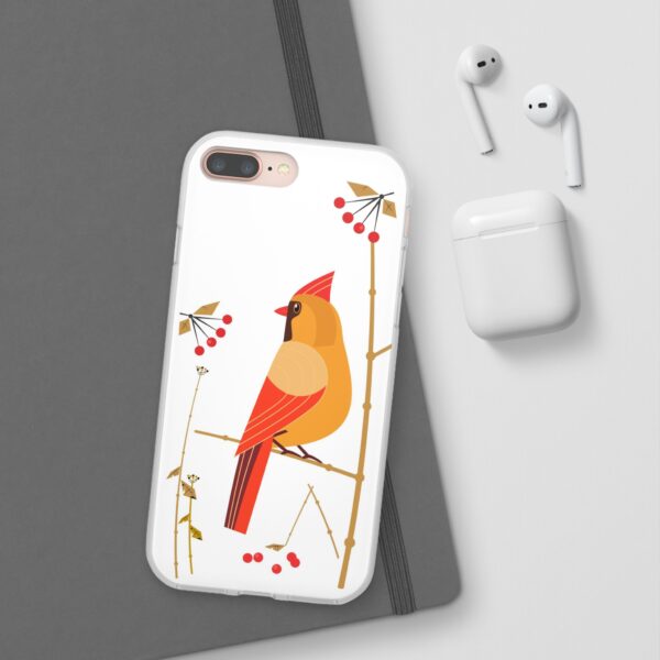 Red Cardinal Female On Flexi Cases Custom Phone Cases For iPhone and Samsung Series - Image 6