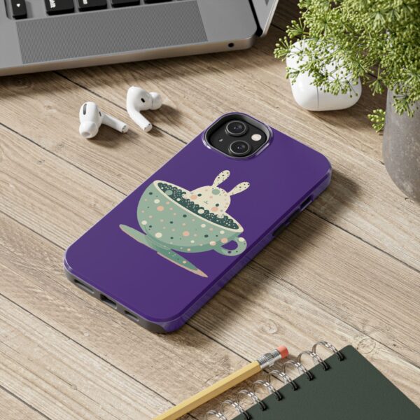 Cute Bunny in a Coffee Cup On Tough Phone Cases, Case-Mate Custom Phone Case For iPhone Series - Image 61