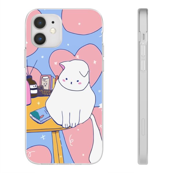 White Cat Flexi Cases For Samsung and iPhone - Image 46