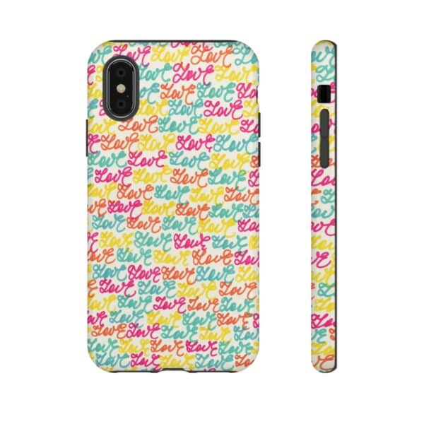 Colorful Love Letters Tough Cases Custom Phone Cases For iPhone Google Pixel and Samsung Series - Image 5
