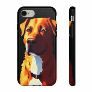 Dog Portrait On Tough Cases Custom Phone Cases For iPhone Google Pixel and Samsung Series.
