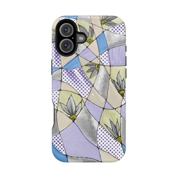 Wave Tiles | Floral Magnetic Tough Case for iPhone - Image 109