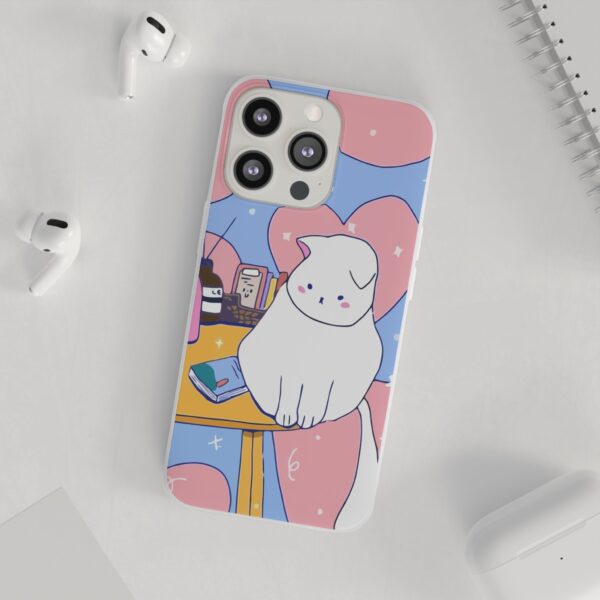 White Cat Flexi Cases For Samsung and iPhone - Image 135