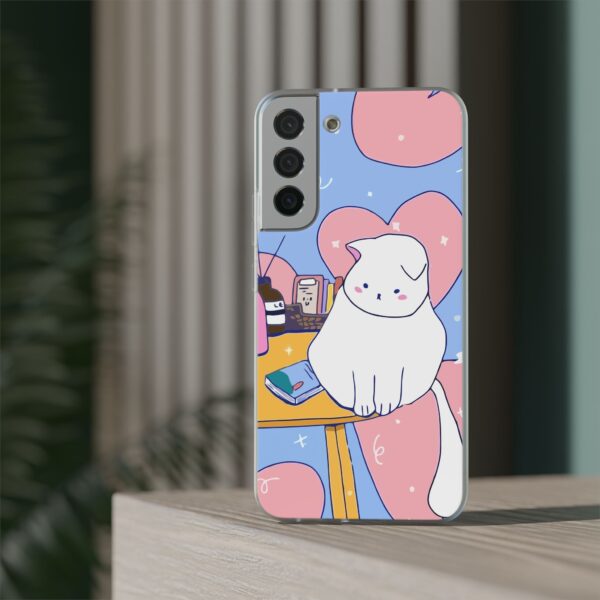 White Cat Flexi Cases For Samsung and iPhone - Image 193