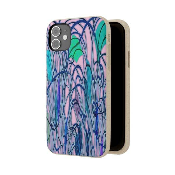 Curved Striped Pattern Biodegradable Cases For IPhone & Samsung  🌿 - Image 62