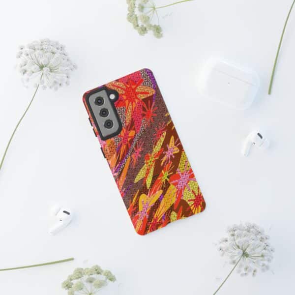Rainbow Designs Stunning Flowers On Tough Cases Custom Phone Cases For iPhone Google Pixel and Samsung Series - Image 58