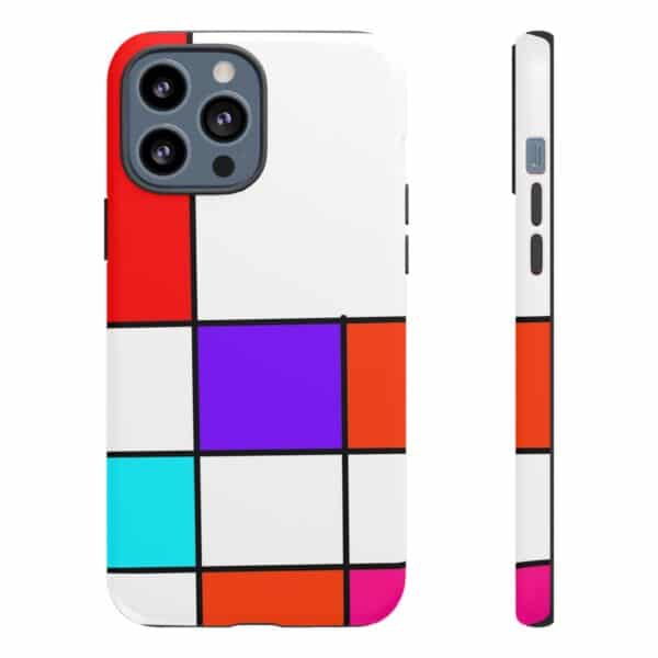 Rainbow Designs Mondrian Art On Tough Cases Custom Phone Cases For iPhone Google Pixel and Samsung Series - Image 53