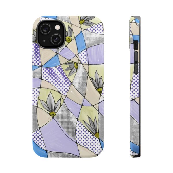 Wave Tiles | Floral Magnetic Tough Case for iPhone - Image 25