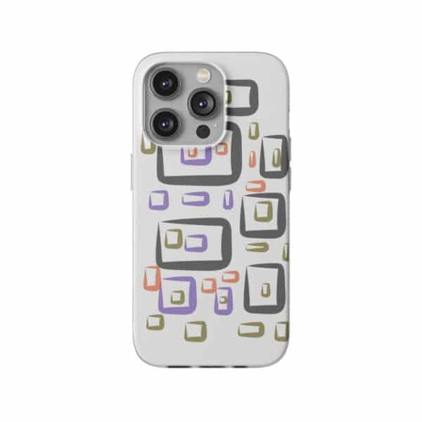 Colorful Circles Gingham Flexi Cases For iPhone and Samsung - Image 201