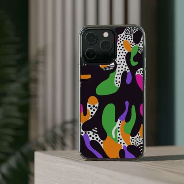 Colorful shapes Clear Cases For Samsung iPhone - Image 66