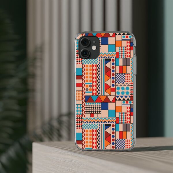 Patchwork Pattern Clear Cases For iPhone and Samsung - Image 36