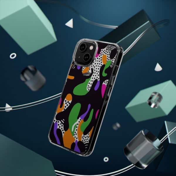 Colorful shapes Clear Cases For Samsung iPhone - Image 55