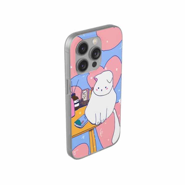 White Cat Flexi Cases For Samsung and iPhone - Image 203