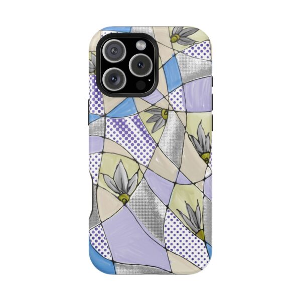 Wave Tiles | Floral Magnetic Tough Case for iPhone - Image 125