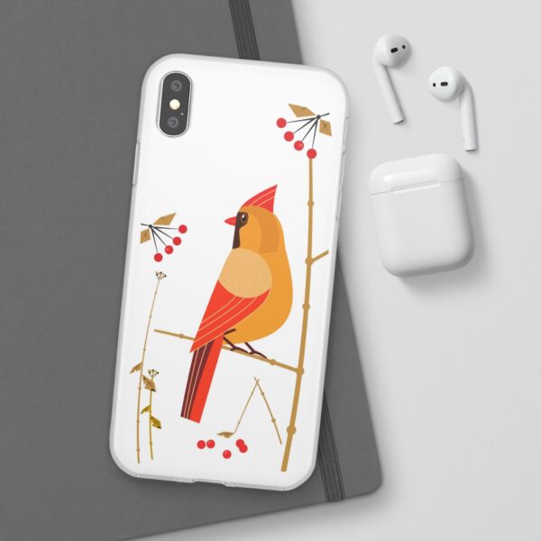 Red Cardinal Female On Flexi Cases Custom Phone Cases For iPhone and Samsung Series - Image 109