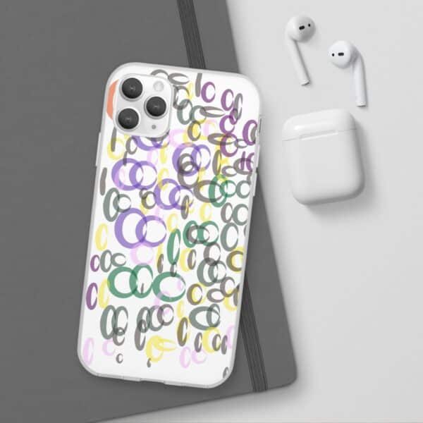 Colorful. Circles Flexi Cases For iPhone Samsung - Image 61