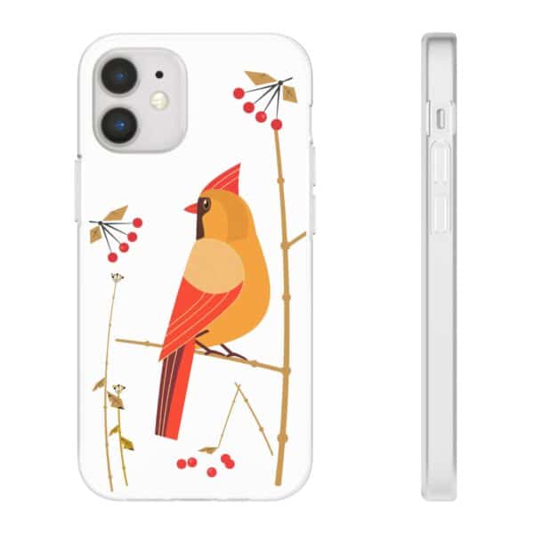 Red Cardinal Female On Flexi Cases Custom Phone Cases For iPhone and Samsung Series - Image 71