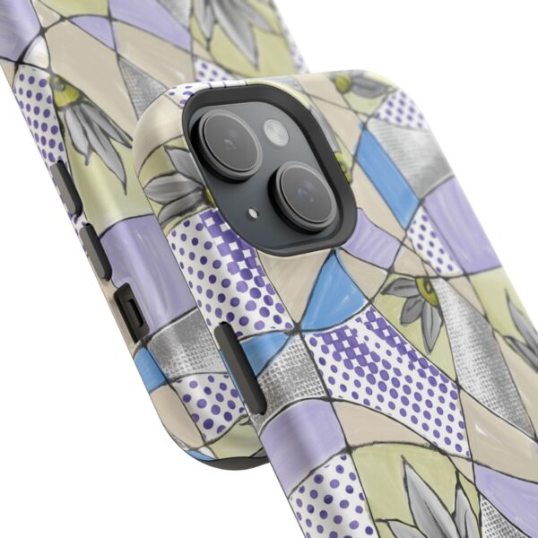Wave Tiles | Floral Magnetic Tough Case for iPhone - Image 74