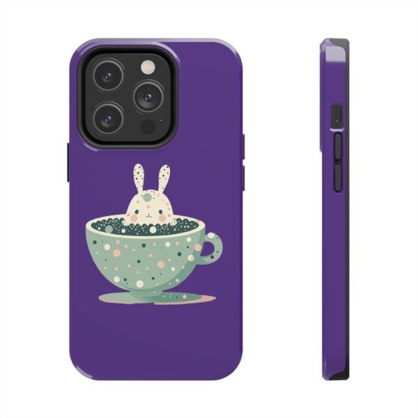 Cute Bunny in a Coffee Cup On Tough Phone Cases, Case-Mate Custom Phone Case For iPhone Series - Image 56