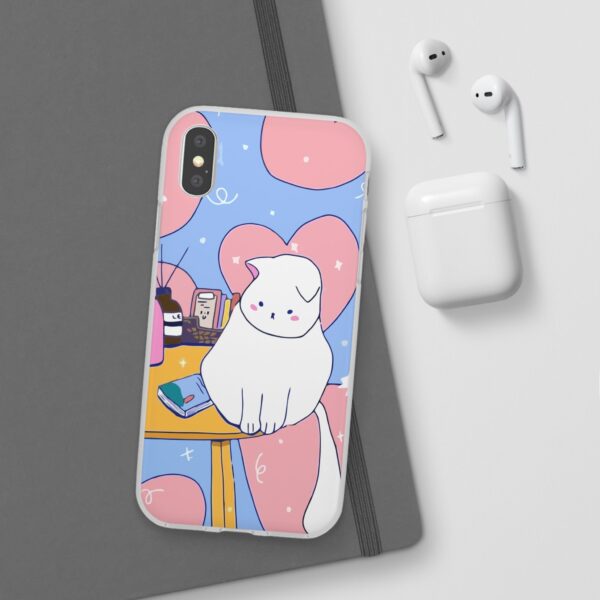 White Cat Flexi Cases For Samsung and iPhone - Image 9