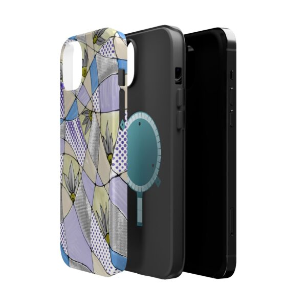 Wave Tiles | Floral Magnetic Tough Case for iPhone - Image 22