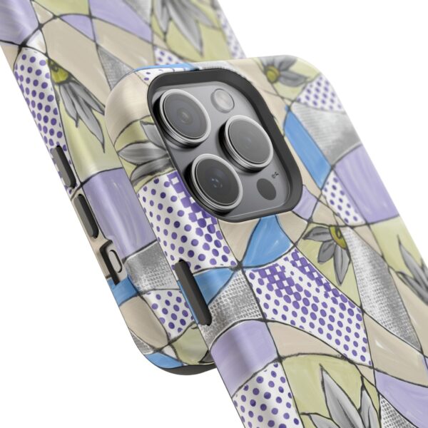 Wave Tiles | Floral Magnetic Tough Case for iPhone - Image 98