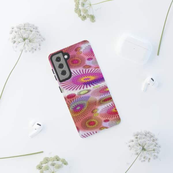 Rainbow Designs Stunning Flowers On Tough Cases Custom Phone Cases For iPhone Google Pixel and Samsung Series - Image 56